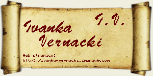 Ivanka Vernački vizit kartica